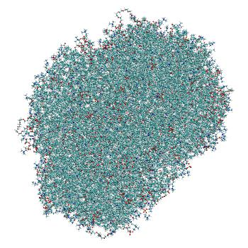 Structure preview of Empty LNP (no siRNA) constant pH MD at pH 10