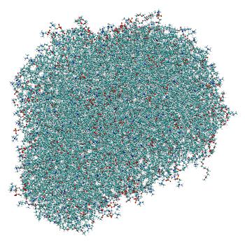 Structure preview of Empty LNP (no siRNA) constant pH MD at pH 11