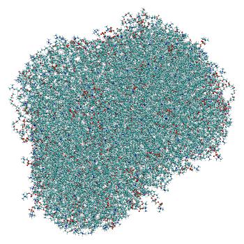 Structure preview of Empty LNP (no siRNA) constant pH MD at pH 13