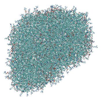 Structure preview of Empty LNP (no siRNA) constant pH MD at pH 4