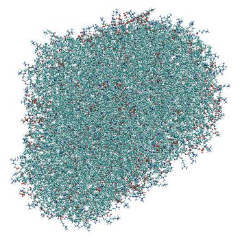 Structure preview of Empty LNP (no siRNA) constant pH MD at pH 6