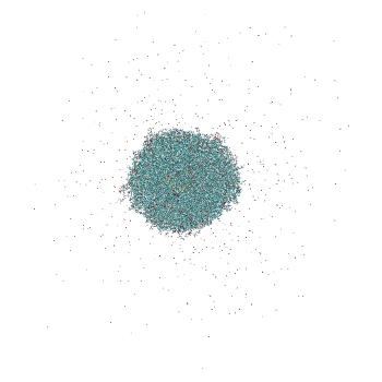 Structure preview of Constant pH MD of small HER2-siRNA LNP at pH 12 (with solvent)